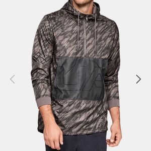 NWT UA SPORTSTYLE LONGLINE ANORAK mens size Large